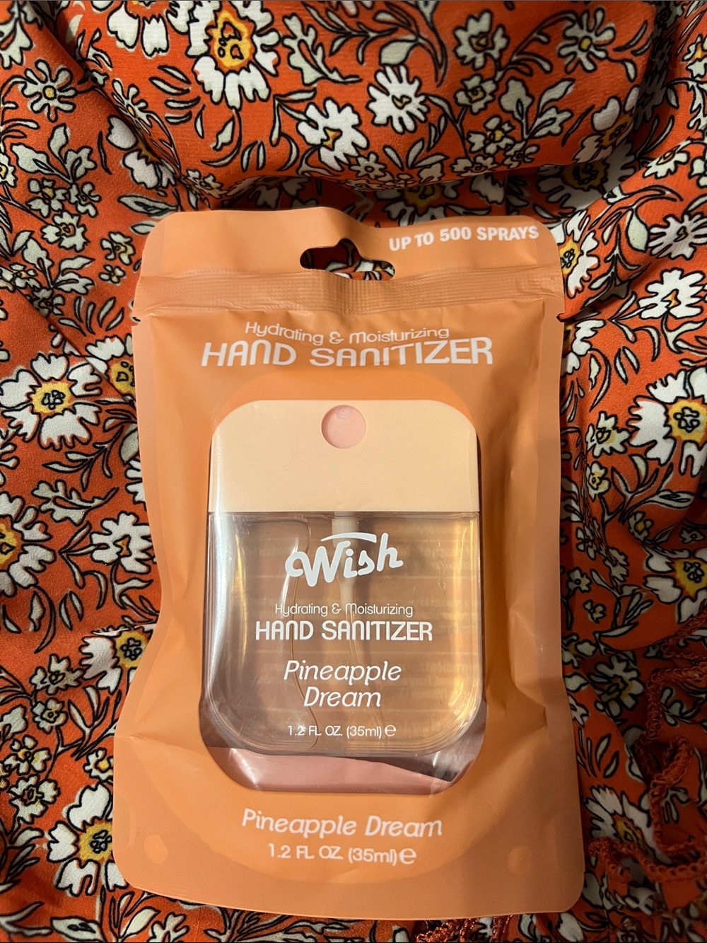 Wish Pineapple Dream Hand Sanitizer - Peach, Clear